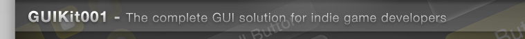 GUIKit001 - The complete GUI solution for indie game developers